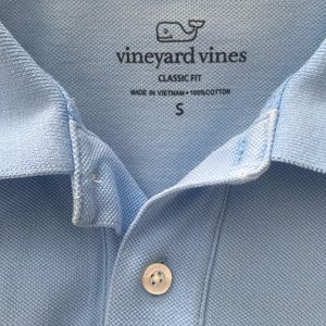 Vineyard Vines Cotton Pique Polo Shirt EUC Size S